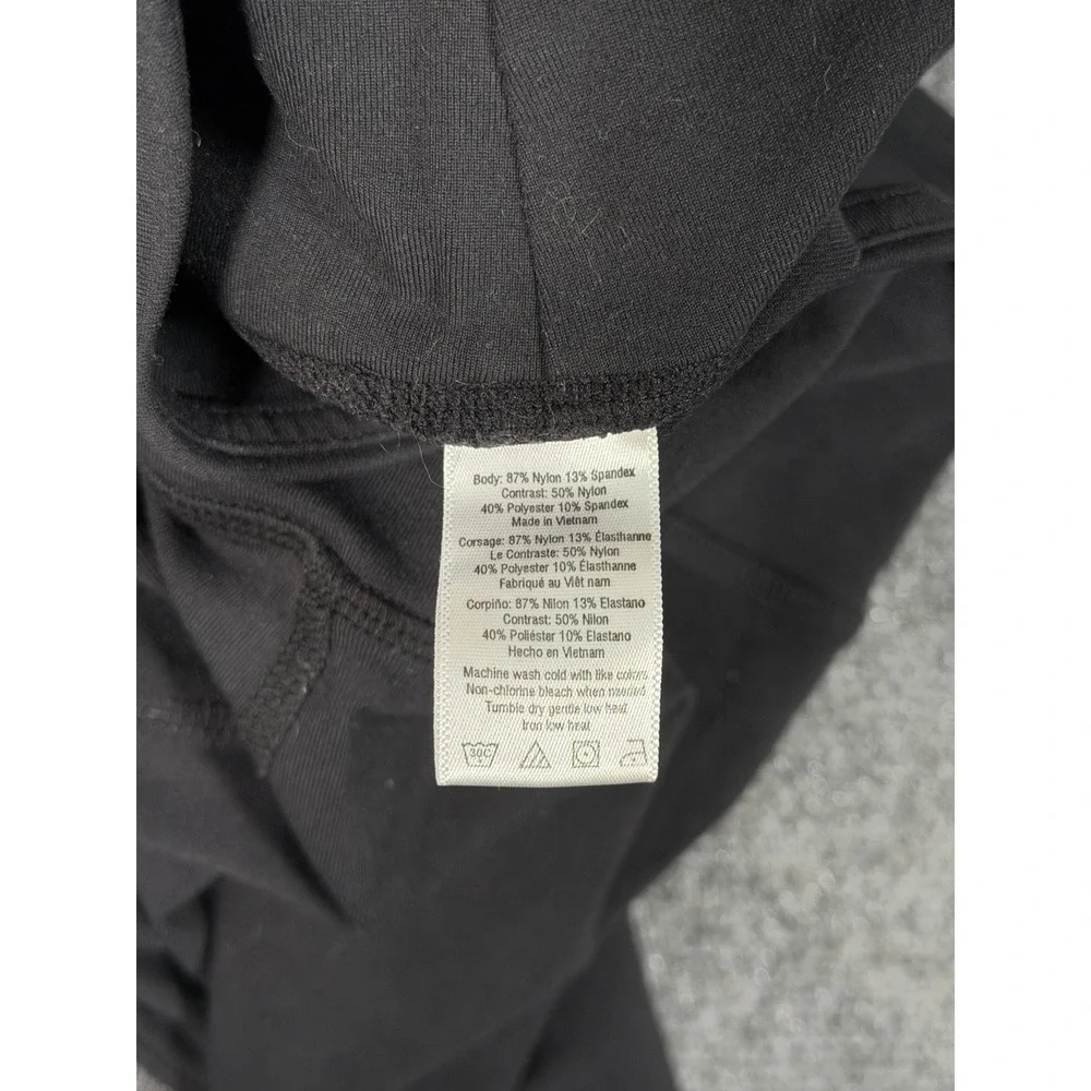 Alo Yoga Goddess Leggings Women's XS Black Gray Ribbed Leg Warmer High Rise